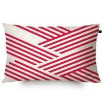 Almofada Retangular Algodão Serigrafada Aram 30x50cm Vermelho Almofada Retangular Algodão Serigrafada Aram 30x50cm Vermelho