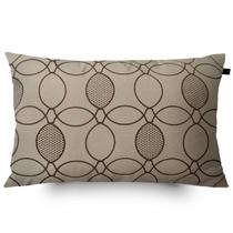 Almofada Retangular Bege Elipse 30x50cm Marrom