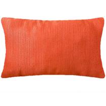 Almofada Retangular em Jacquard Laranja Liso 50x28cm