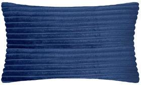 Almofada Retangular Flanel Pelúcia Azul Royal 50x28cm