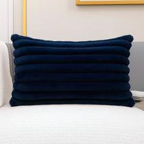 Almofada Retangular Luxo Soft Wave Decoração Sofá Sala Cama Azul Marinho 30x50 Novadecora Almofada Retangular Luxo Soft Wave Decoração Sofá Sala Cama Azul Marinho 30x50 Novadecora