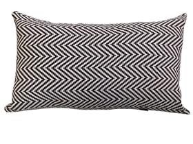 Almofada Retangular Missoni 30x50cm Preto/Branco