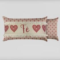 Almofada Retangular Natal Velveteen com Grelot Franjinha 345215 35x55cm Belchior Almofada Retangular Natal Velveteen com Grelot Franjinha 345215 35x55cm Belchior