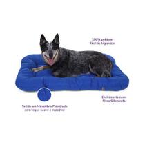 Almofada Retangular Para Cães e Gatos Fábrica Pet Azul Almofada Retangular Para Cães e Gatos Fábrica Pet Azul