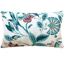 Almofada Retangular Paradise Floral Verde Impermeável 50x28cm