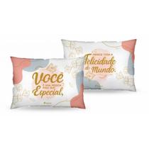 Almofada Retangular Pequena Pessoa Mais Que Especial 26x18
