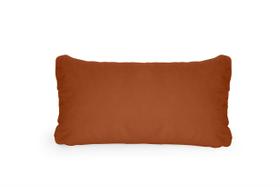 Almofada Retangular Suede Veludo 30x50cm Papirre Decor com Enchimento Ziper Invisível