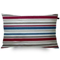 Almofada Retangular Verona Listas 30x50cm Vermelha Almofada Retangular Verona Listas 30x50cm Vermelha