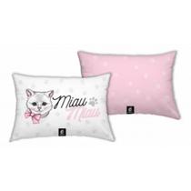 Almofada Retangulo Pequena Gatinha Miau Almofada Retangulo Pequena Gatinha Miau