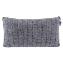Almofada Rinzeira Tricô Treliça 30x50 Prata Kacyumara Almofada Rinzeira Tricô Treliça 30x50 Prata Kacyumara