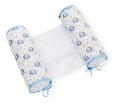 Almofada Rolinho Segura Bebe Elefante Azul