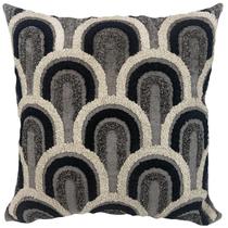 Almofada rustica chumbo 52x52 c/aplic boucle preto 3 Almofada rustica chumbo 52x52 c/aplic boucle preto 3