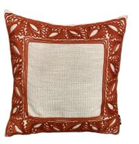 Almofada Rústica Cordão Borda - Decortextil Almofada Rústica Cordão Borda - Decortextil