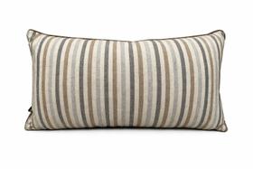 Almofada rustica dupla 35x52 c/cord listrada cor:listrada