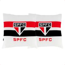 Almofada São Paulo FC Listras Decorativa Presente Oficial Almofada São Paulo FC Listras Decorativa Presente Oficial