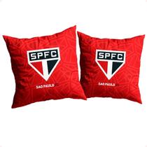 Almofada São Paulo FC Vermelho Decorativa Presente Oficial