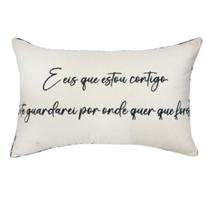 Almofada Sarja C/ Frase 190-01 35X52 Decortextil