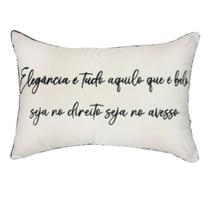 Almofada Sarja C/ Frase 190-03 35X52 Decortextil Almofada Sarja C/ Frase 190-03 35X52 Decortextil
