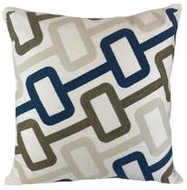 Almofada sarja cru c/chenille color azul/fendi 2 decortextil Almofada sarja cru c/chenille color azul/fendi 2 decortextil