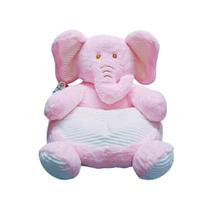 Almofada Senta Bebê Sofázinho De Pelúcia Elefantinho KitStar Almofada Senta Bebê Sofázinho De Pelúcia Elefantinho KitStar