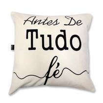 Almofada Serigrafada - Frente e Verso 40x40cm - Fé e Gratidão
