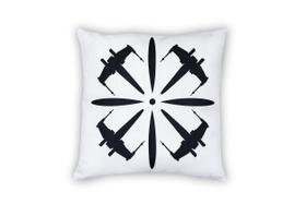 Almofada Seven20 Star Wars branca com X-Wing preta 45x45cm Almofada Seven20 Star Wars branca com X-Wing preta 45x45cm
