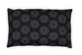 Almofada Seven20 Star Wars preta lombar branca 38x61cm