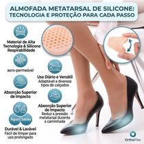 Almofada Silicone Antepé Protetor Pés Para Alívio Dor Pressão Plantar No Salto Par Almofada Silicone Antepé Protetor Pés Para Alívio Dor Pressão Plantar No Salto Par