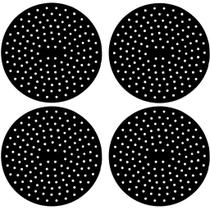 Almofada Silicone Protetora Para Fogão de Indução Descanso Kit 4 Peças Preto Almofada Silicone Protetora Para Fogão de Indução Descanso Kit 4 Peças Preto