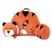 Almofada Soft Landing Nesting Nooks Tiger Orange com armazenamento