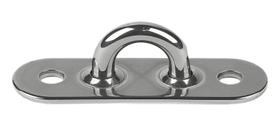 Almofada soldada Eye Schaefer em aço inoxidável 2cm x 1,6cm