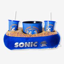 Almofada Sonic e kit Balde Pipoca e Copo Sonic 10064974 - ZonaCriativa