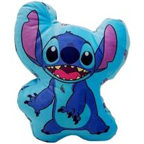 Almofada Stitch Formato Tridimensional 3D Antialérgica Aveludada Oficial Disney - Zona Criativa