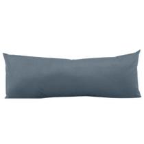 Almofada Suede Aveludada Encosto Lombar Sofá Retrátil Travesseiro Xuxão Cama Poltrona C/ Zíper 35x75 CINZA