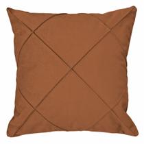 Almofada Suede Drapeada Cinza Amarela Terra Rosê Verde 48x48