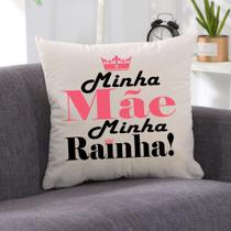 Almofada Suede Off White Mãe Rainha 40x40cm