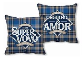 Almofada Super Vovô Decorativa Travesseiro Vó Presente Ideal