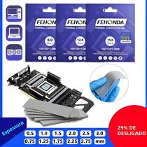 Almofada Térmica Condutiva Macia Personalizada 15W 12W 8W Fehonda GPU CPU Silicone 0.5-3.0mm