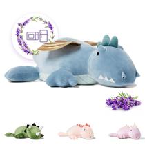 Almofada térmica de pelúcia Dragão Azul OSOCU 16" com peso de 0,6 kg