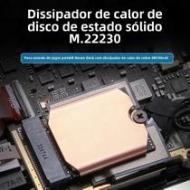Almofada Térmica de Resfriamento para Steam Deck e SSD M.2 2230 - Cooler de Cobre