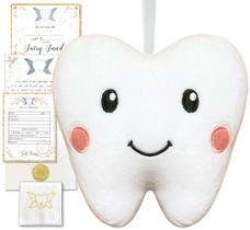 Almofada Tooth Fairy 20 Moments of Tooth Squishie com bolso Almofada Tooth Fairy 20 Moments of Tooth Squishie com bolso