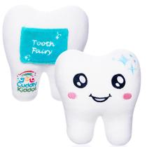 Almofada Tooth Fairy Cuddly Kiddos Soft Plush com bolso para crianças Almofada Tooth Fairy Cuddly Kiddos Soft Plush com bolso para crianças