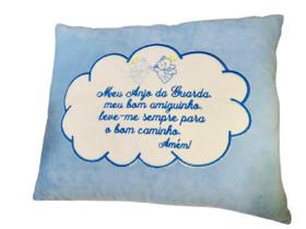Almofada Travesseiro Antialergico Meu Anjinho Da Guarda Azul Brumar