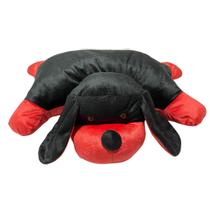 Almofada Travesseiro Cachorro Vermelho e Preto