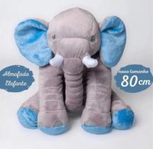 Almofada Travesseiro Elefante Bebê Pelúcia 80cm Antialérgico - Ursobaby