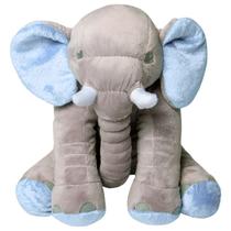 Almofada Travesseiro Elefante Pelúcia Soninho Bebê 60cm