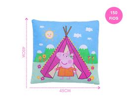 Almofada travesseiro grande peppa pig-george 150 fios-incomfral decorativa quarto sala