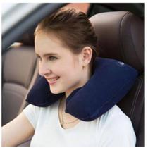 Almofada Travesseiro Inflável A Ar Pescoço Viagem Travel Pillow Fácil Carregar E Usar