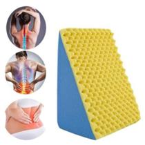 Almofada Travesseiro Para Dores Na Coluna Lombar Costas Alivia Lombalgia Lumbago Dor Encosto Espuma Macio