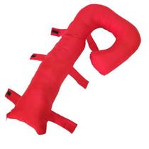 Almofada Travesseiro Protetor Cinto Segurança Liso Vermelho Almofada Travesseiro Protetor Cinto Segurança Liso Vermelho